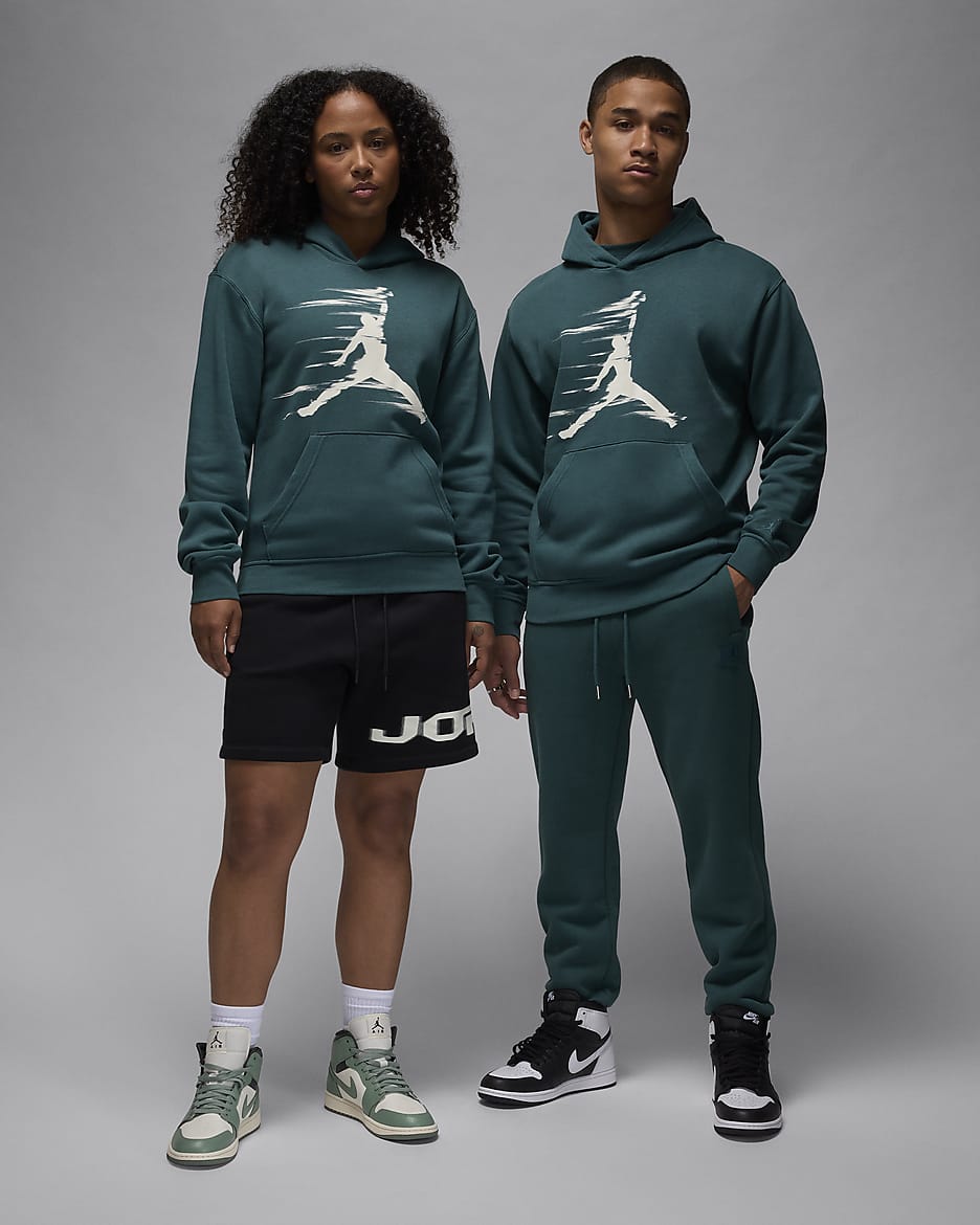 Jordan MVP Men's Fleece Pullover Hoodie - Oxidised Green/Sail/Sail