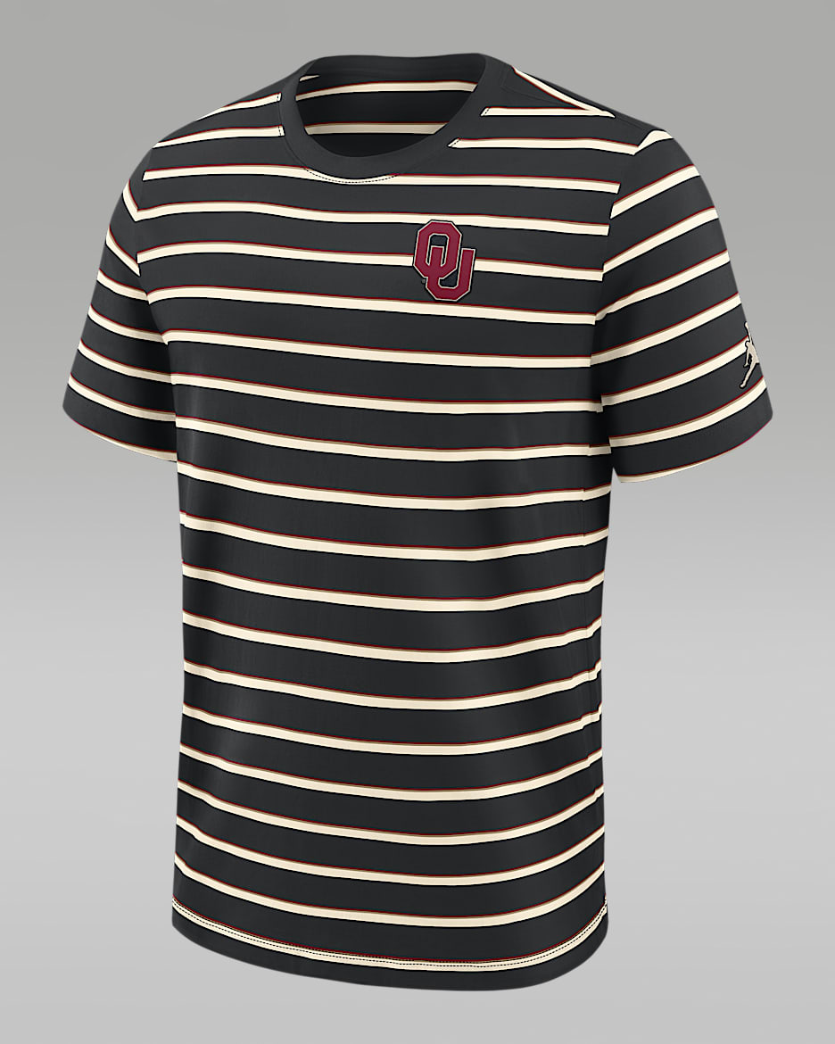 Oklahoma Athletic Prep Legacy Summit Stripe Men's Jordan Brand College T-Shirt - Black