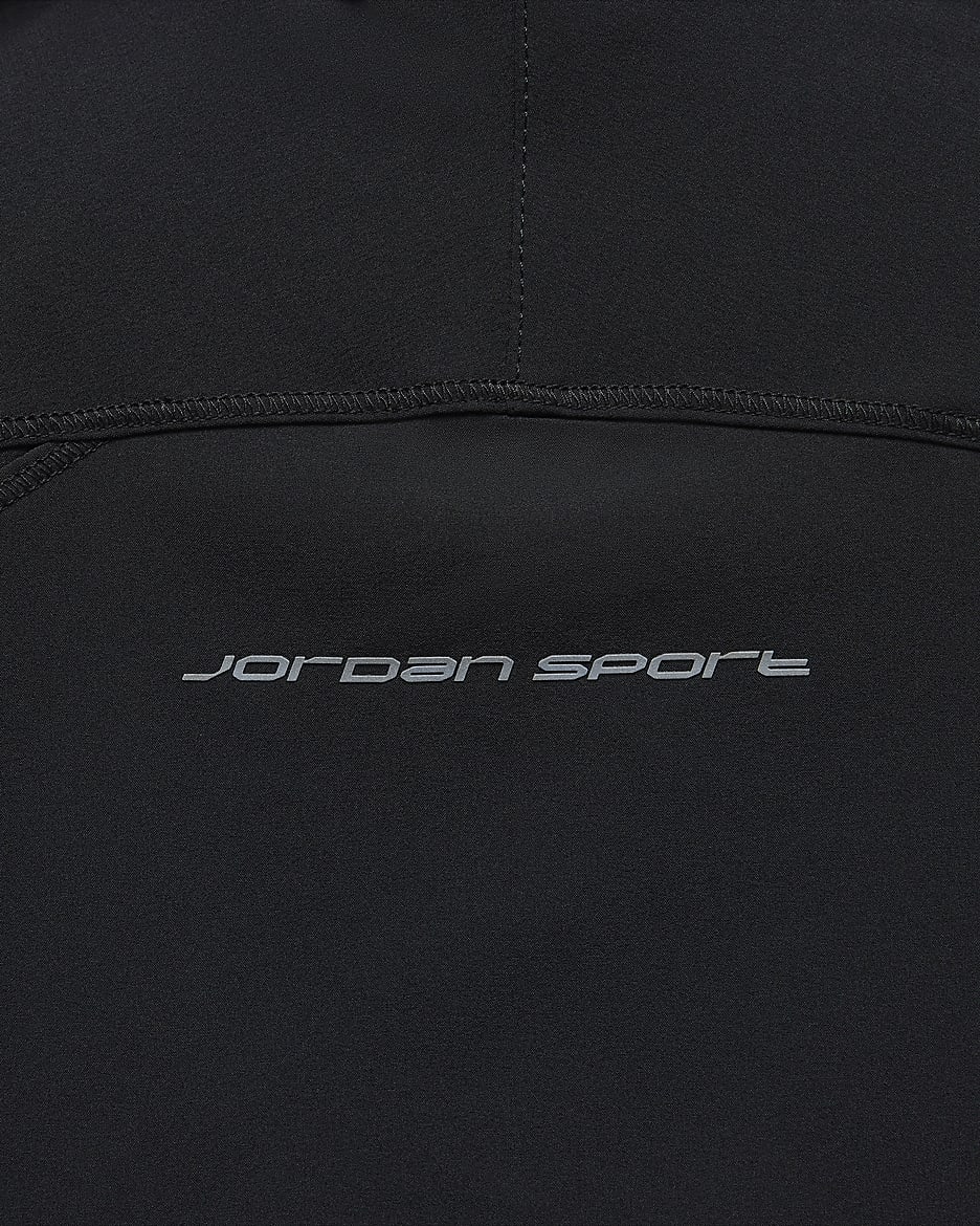 Vævet Jordan Sport Dri-FIT-jakke til kvinder - sort/Off Noir