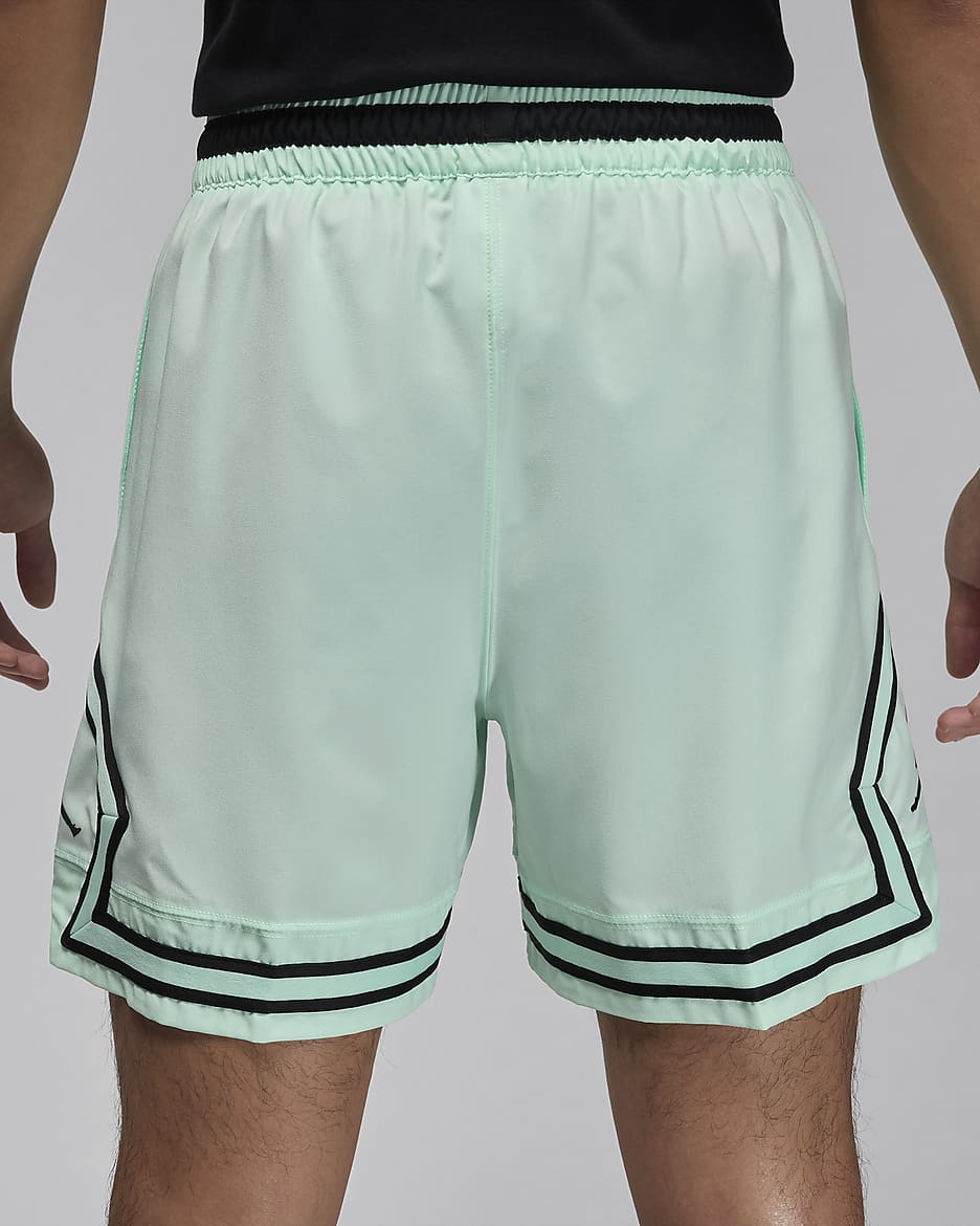 Jordan Sport Men's Dri-FIT Woven Diamond Shorts - Mint Foam/Black/Black