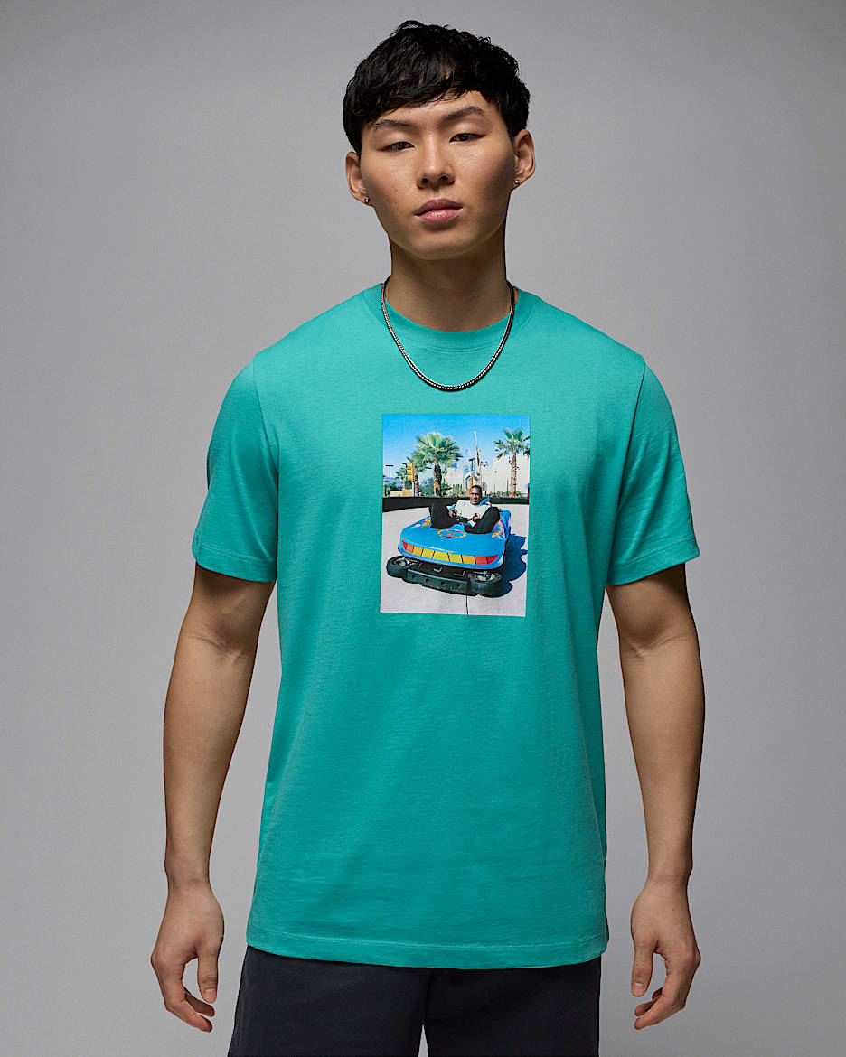 Jordan Brand Herren-T-Shirt - Washed Teal/Schwarz