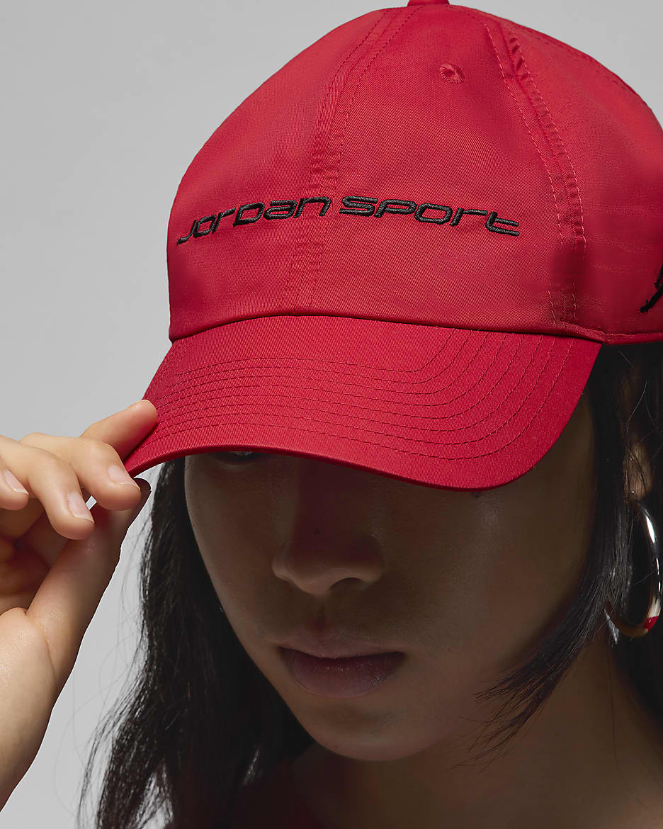 Jordan Club Unstructured Hat - Gym Red/Black