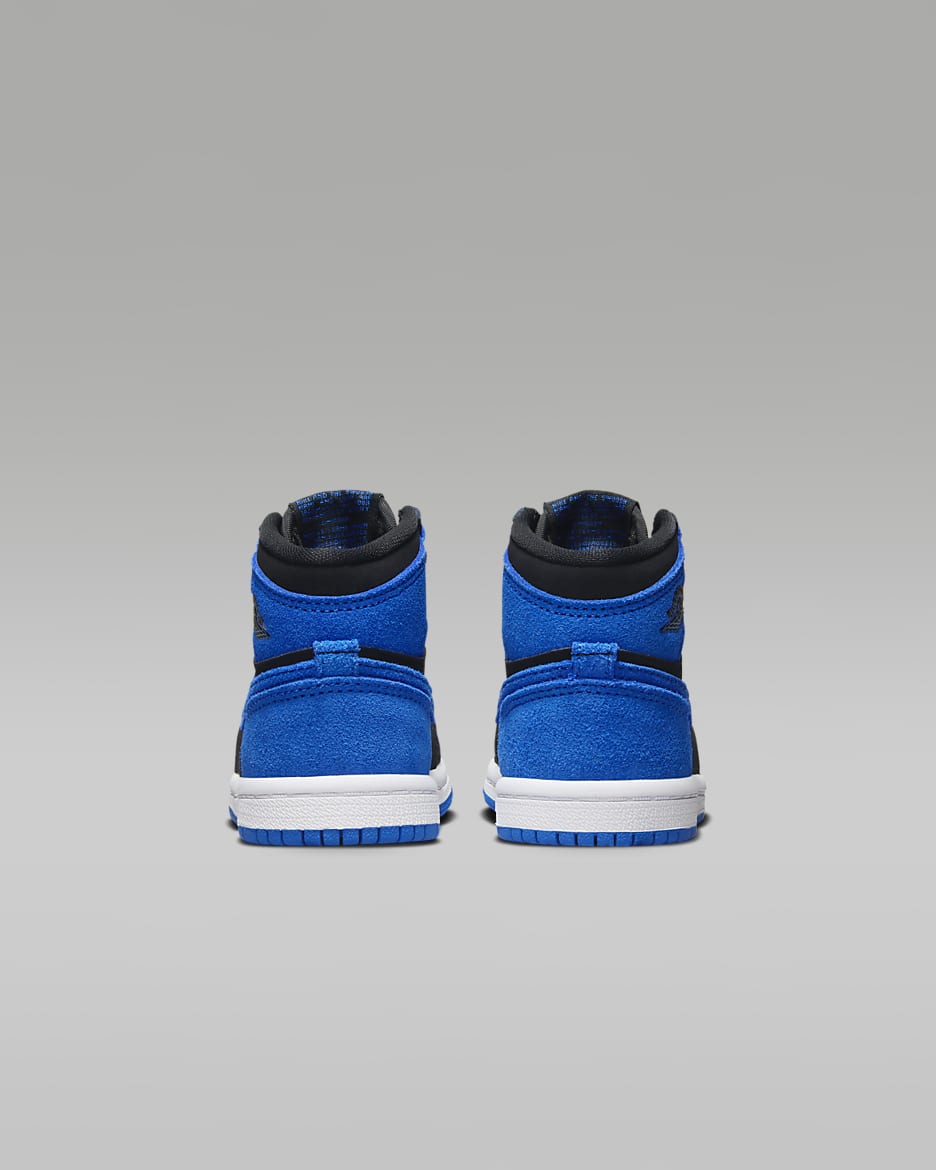 Tenis para bebé e infantil Jordan 1 Retro High OG - Negro/Blanco/Azul royal/Azul royal