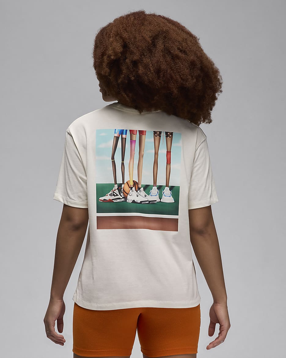 เสื้อยืดผู้หญิง Jordan Artist Series by Darien Birks - Sail