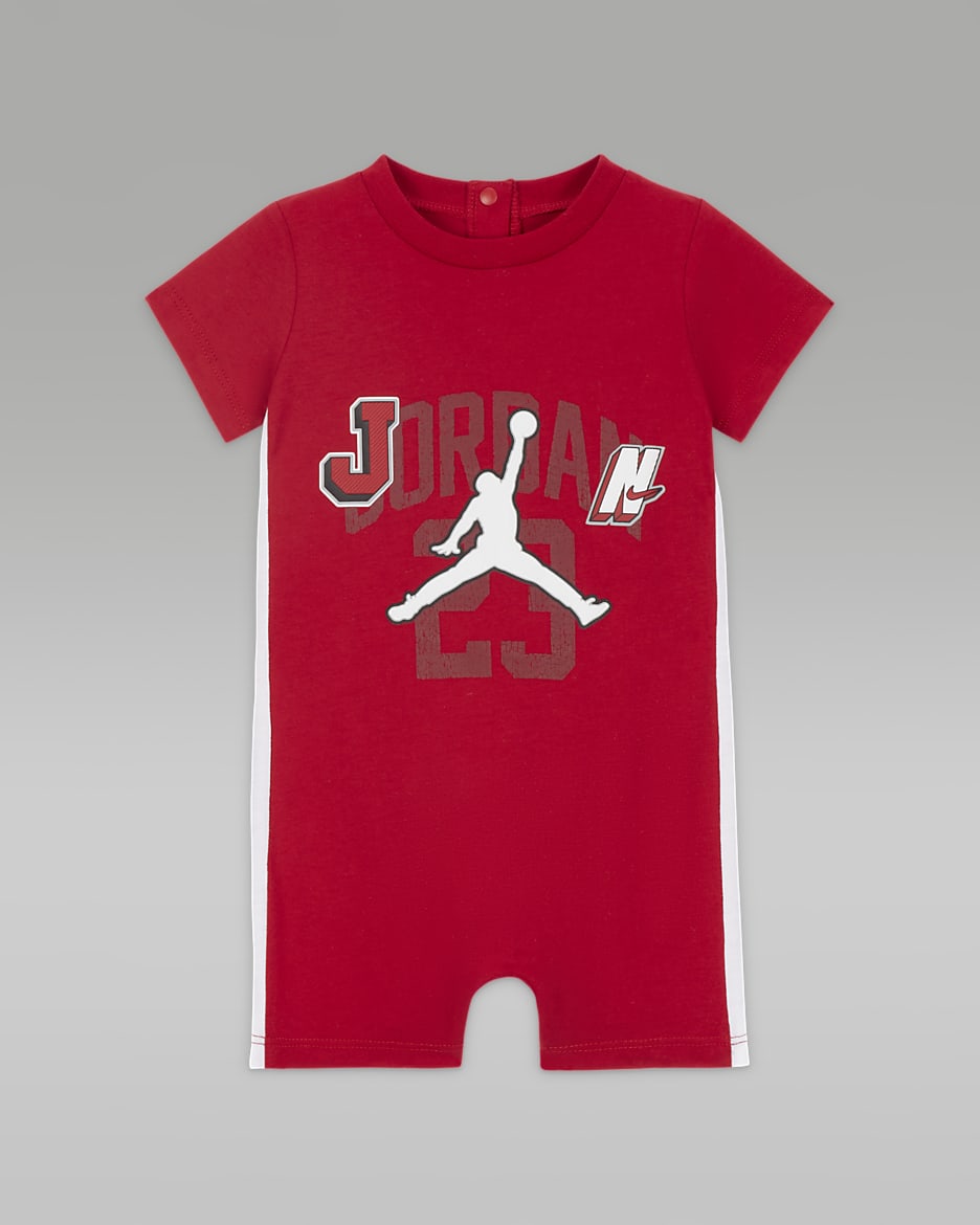 Combishort Jordan Gym 23 en maille pour bébé (12 - 24 mois) - Gym Red