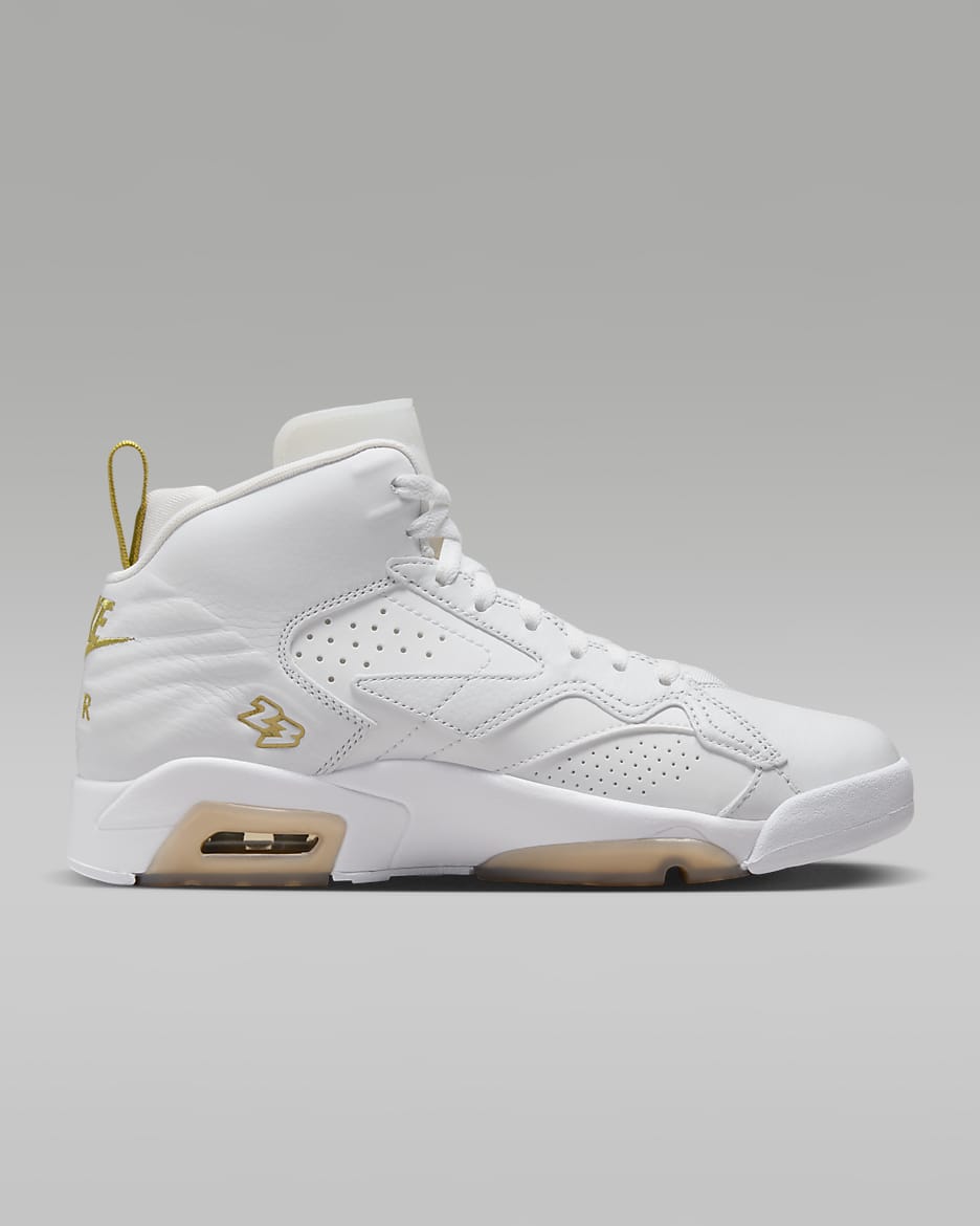 Jordan MVP Women's Shoes - White/Gum Light Brown/Metallic Gold