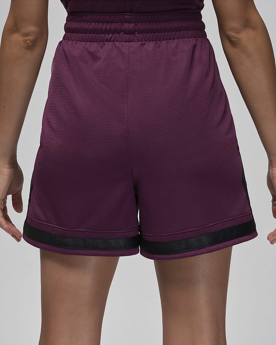 Jordan Sport Diamond-shorts (10 cm) til kvinder - Bordeaux/Bordeaux/sort/sort