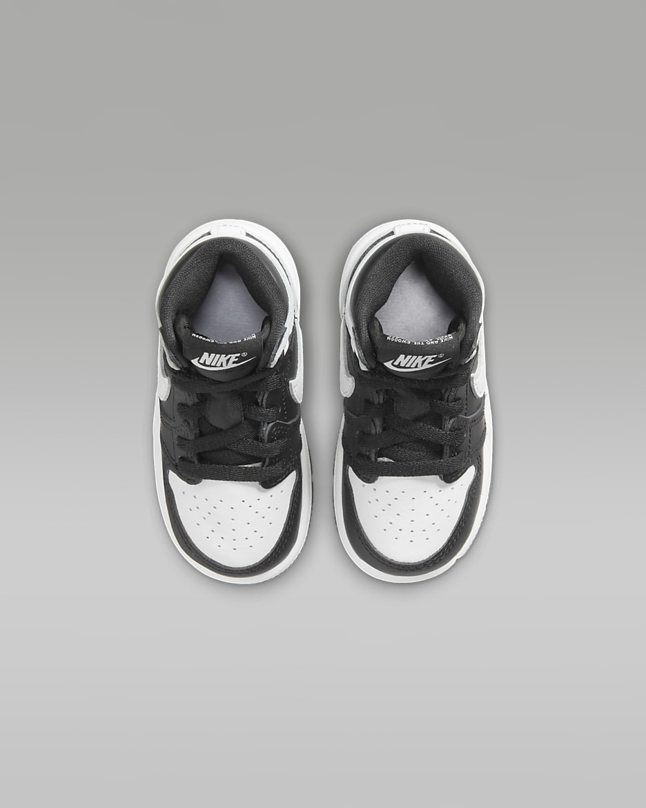 Calzado para bebé e infantil Jordan 1 Retro High OG "Black & White" - Negro/Blanco/Blanco