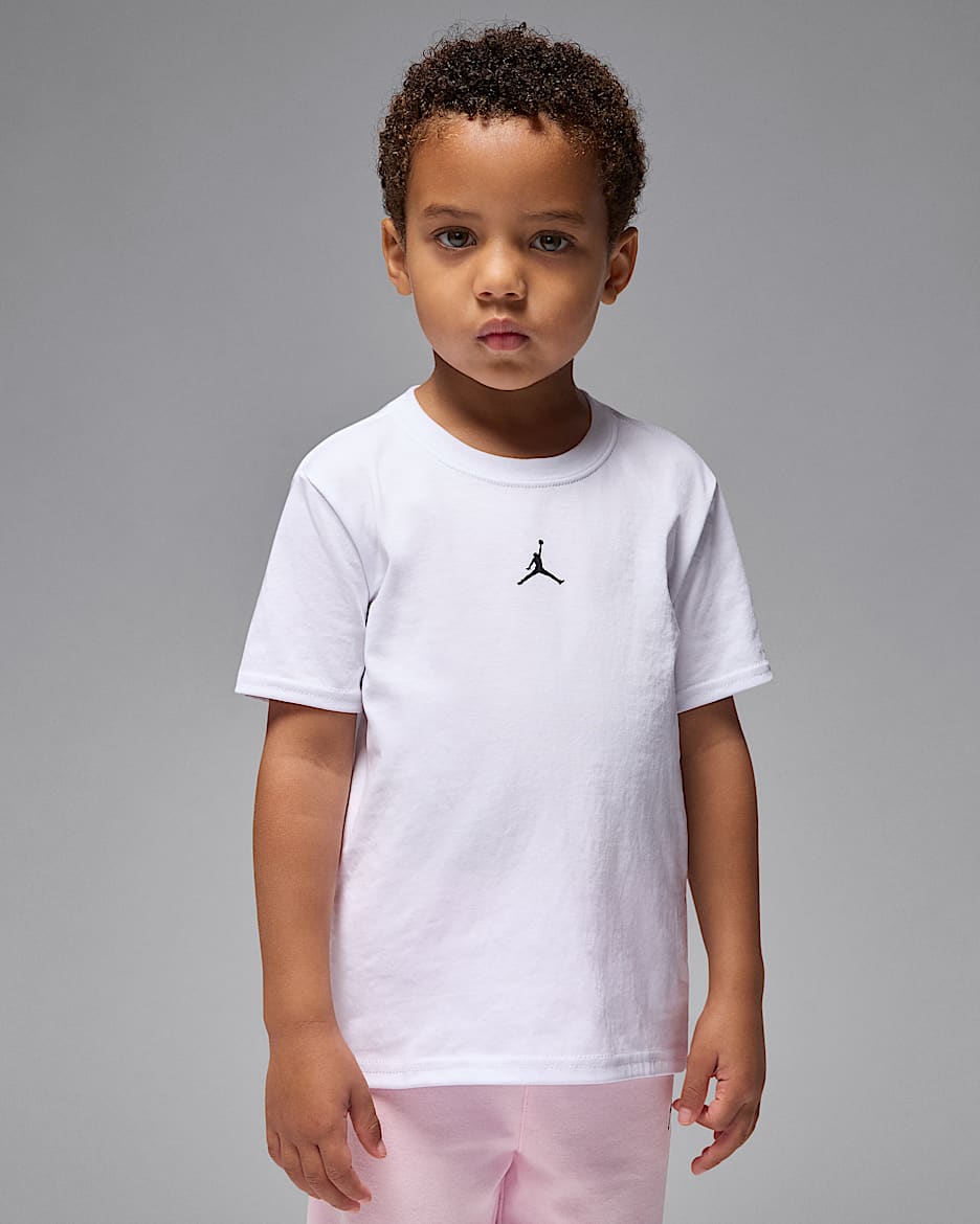 Jordan Dri-FIT Sport Little Kids' Core T-Shirt - White