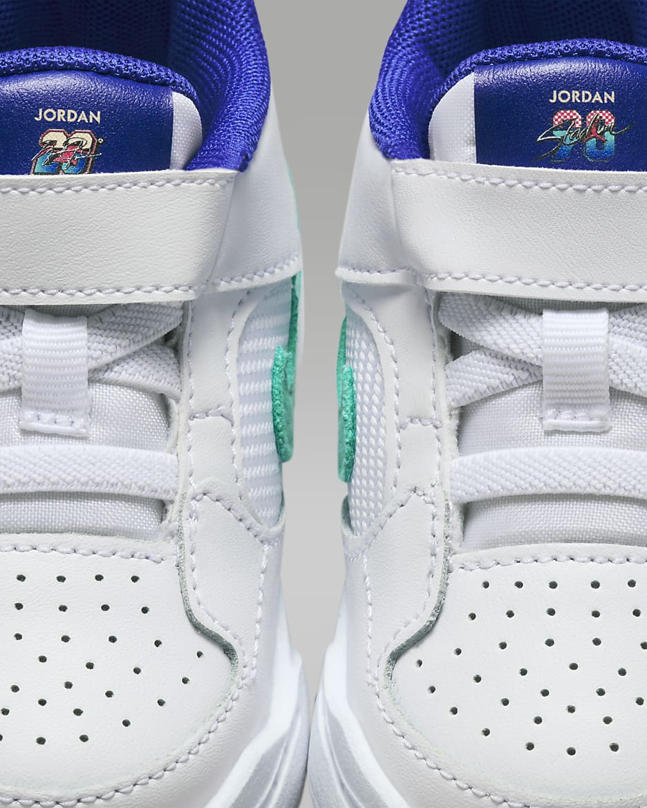 Jordan Stadium 90 SE Baby/Toddler Shoes - White/Hyper Jade/Tangerine Tint/Hyper Royal