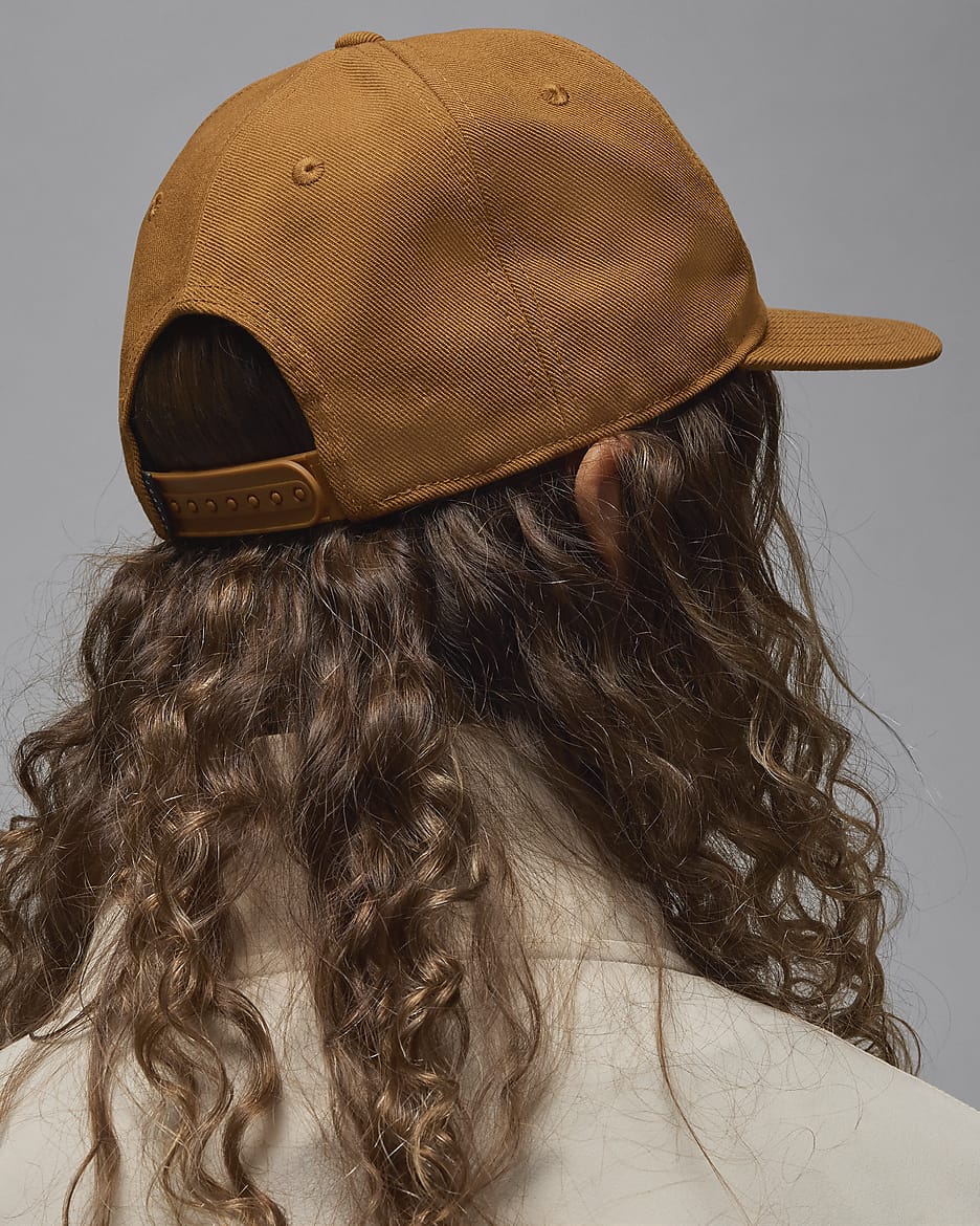 Jordan Pro Unstructured Flat-Bill Hat - Desert Bronze/White