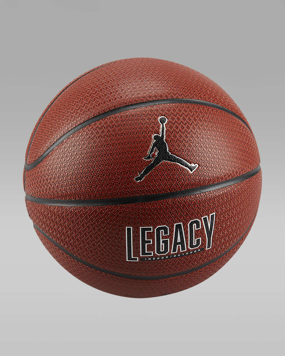 Jordan Legacy 2.0 8P Pelota de baloncesto - Amber Court/Negro/Plata metalizado/Negro