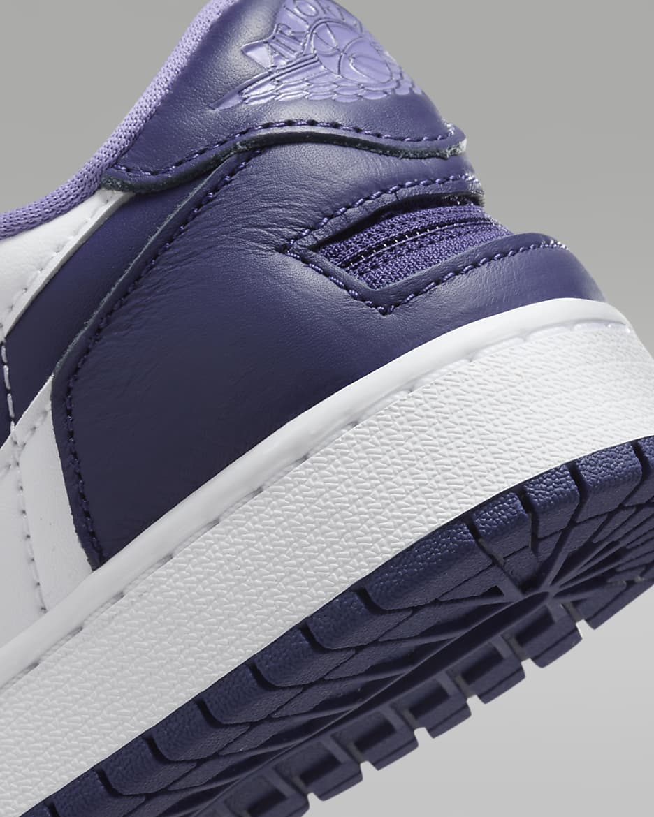 Air Jordan 1 Low FlyEase Older Kids' Shoes - Sky J Purple/White/Sky J Light Purple