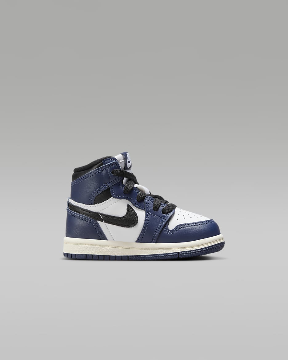 Jordan 1 Retro High OG "Midnight Navy" Baby/Toddler Shoes - Midnight Navy/White/Sail/Black