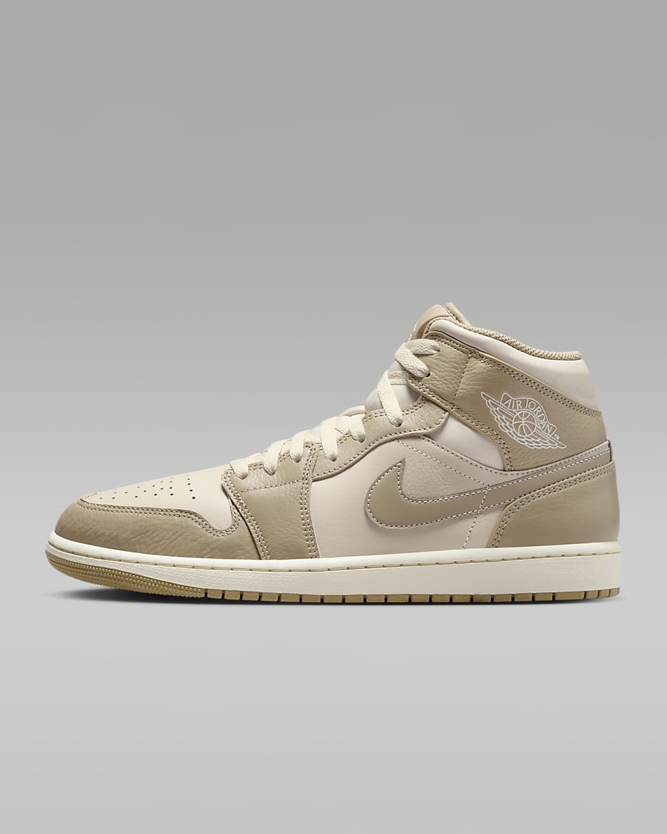 Air Jordan 1 Mid Men's Shoes - Legend Light Brown/Phantom/Legend Pink/Khaki