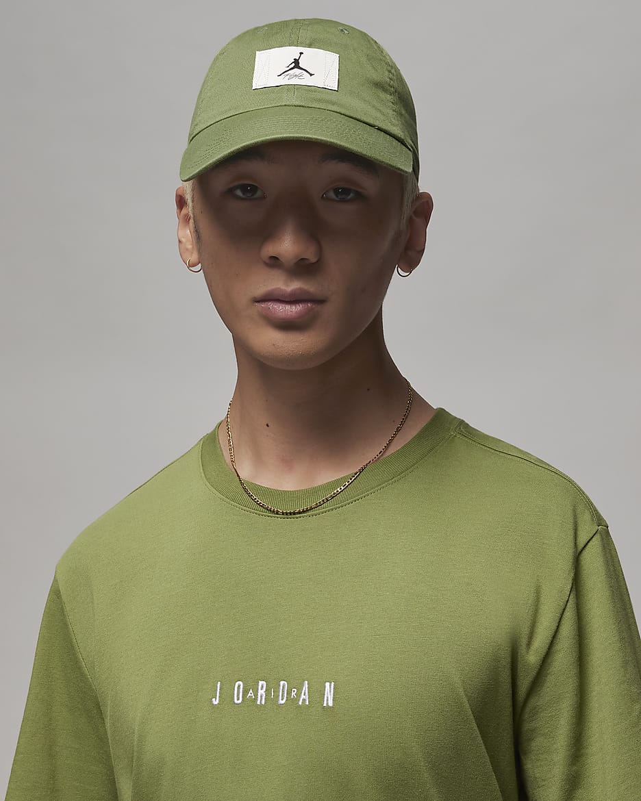 Casquette réglable Jordan Club Cap - Sky J Light Olive/Blanc/Noir