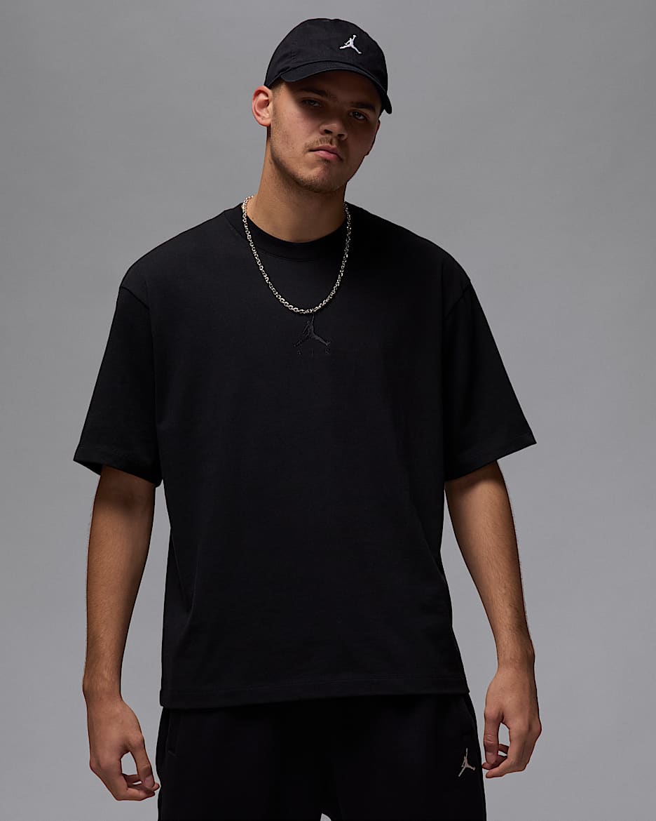 Jordan Flight Essentials Men's Oversized T-Shirt - Black/Black