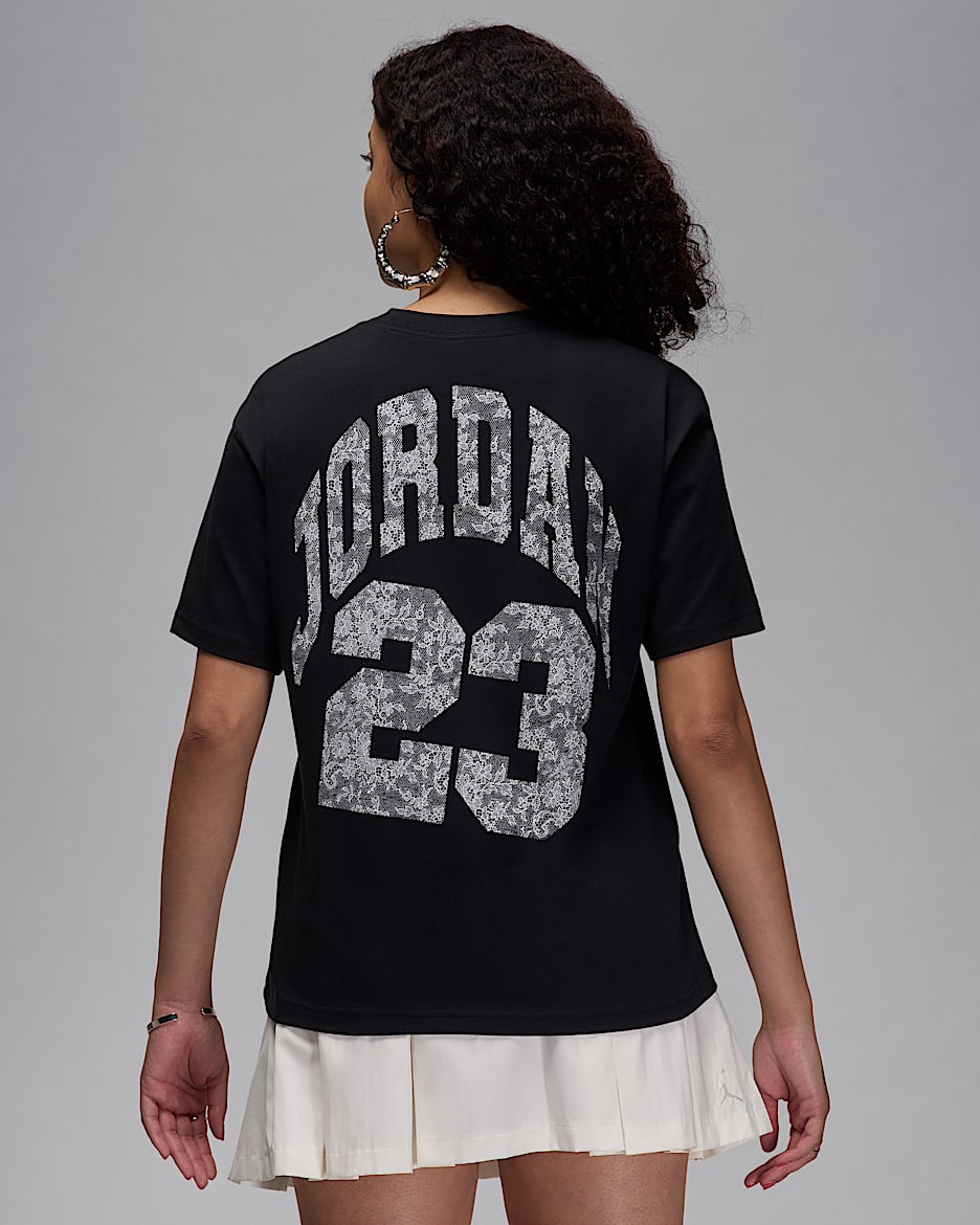 Jordan Brooklyn Women's Graphic T-Shirt - Black/White