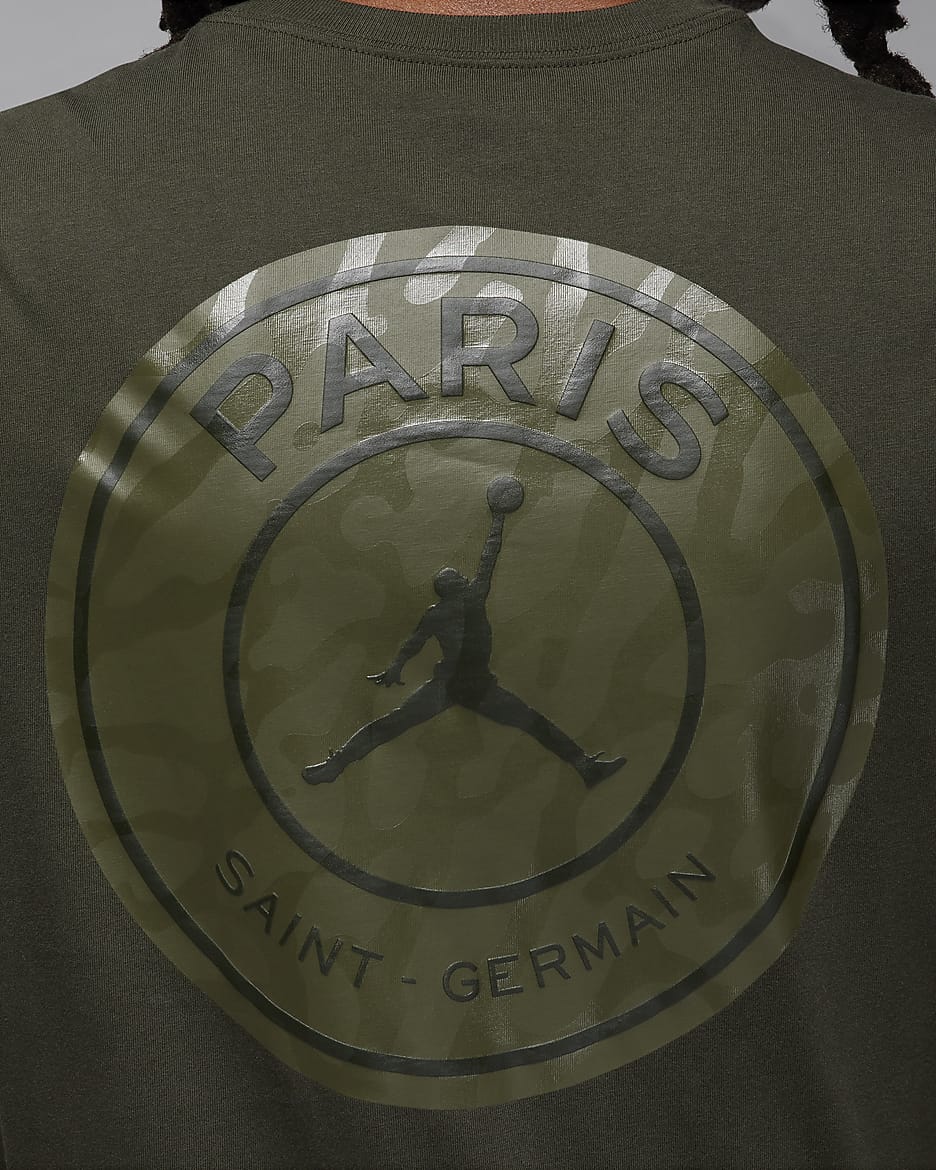 T-shirt Paris Saint-Germain pour homme - Sequoia/Saturn Gold