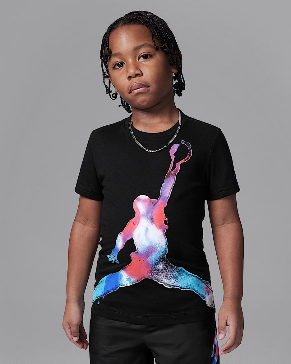 Jordan Little Kids' Poolside Jumpman T-Shirt - Black