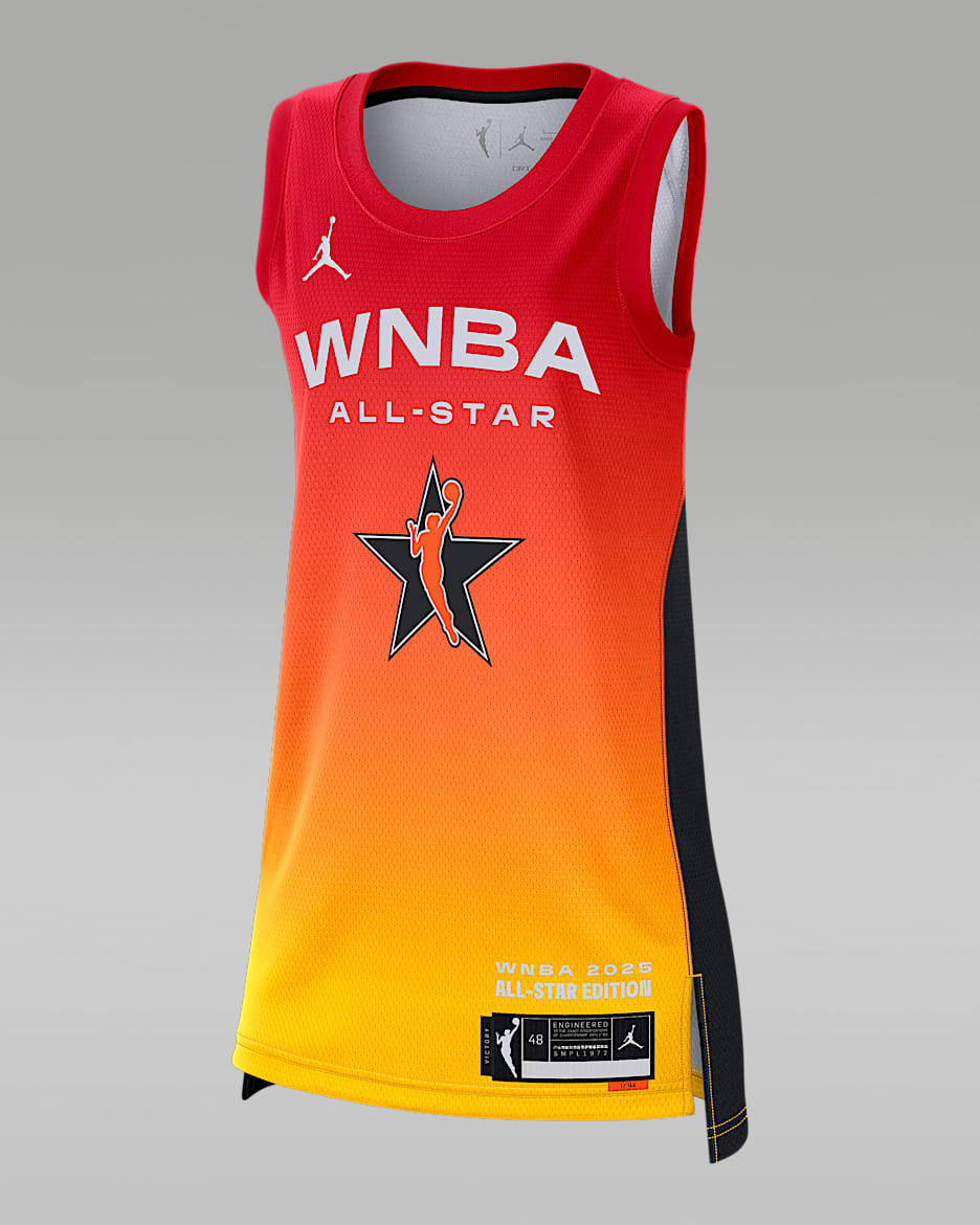 A'ja Wilson 2025 All-Star Game Explorer Edition Unisex Nike Dri-FIT WNBA Victory Jersey - Orange