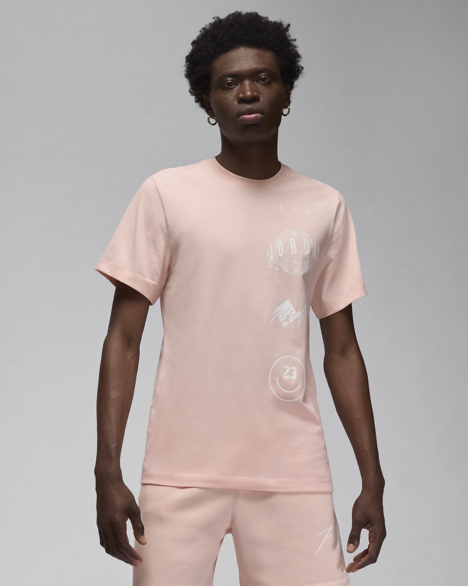 Jordan Brand Men's T-Shirt - Legend Pink/White