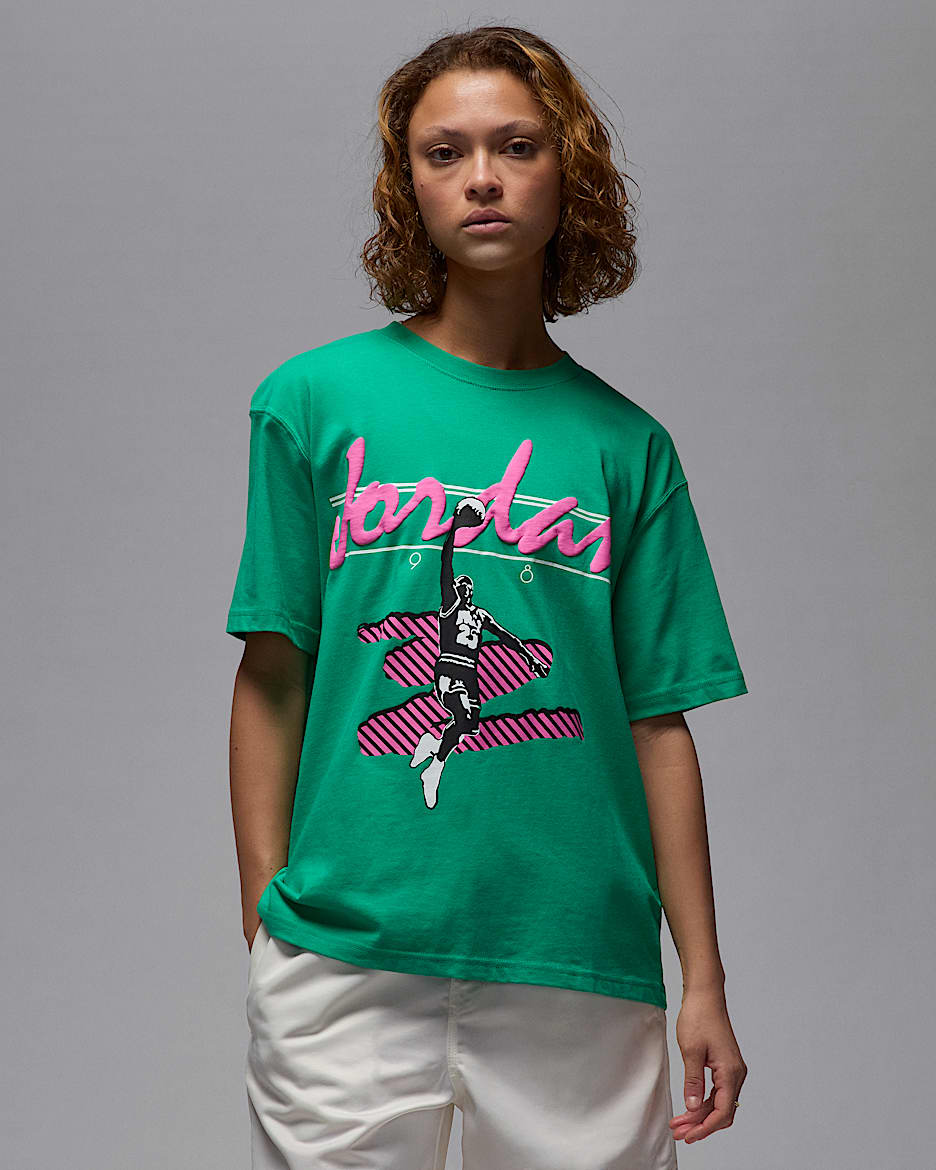 Playera con gráfico para mujer Jordan MVP - Verde estadio