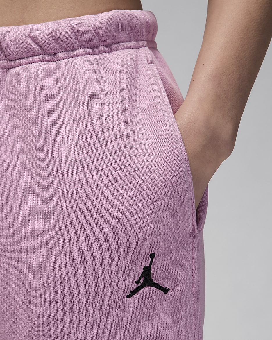 Jordan Brooklyn Fleece Women's Pants - Orchid/Black