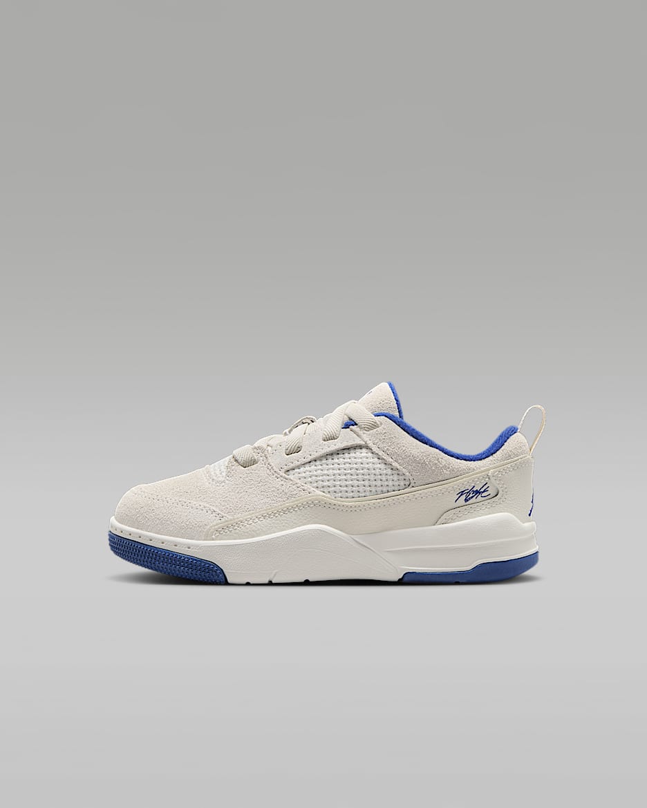 Jordan Flight Court Younger Kids' Shoes - Phantom/Chile Red/Deep Royal Blue