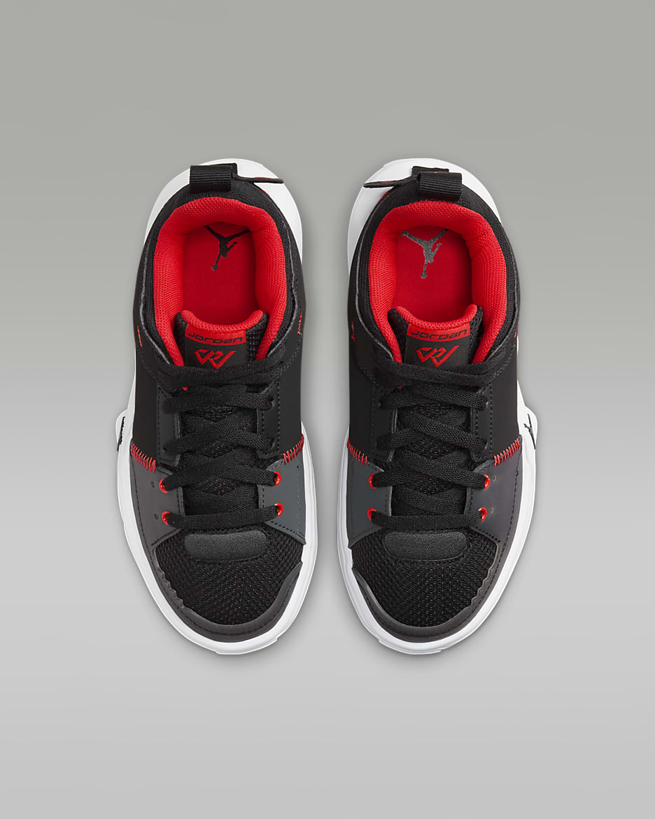 Jordan One Take 5 Older Kids' Shoes - Black/White/Anthracite/Habanero Red