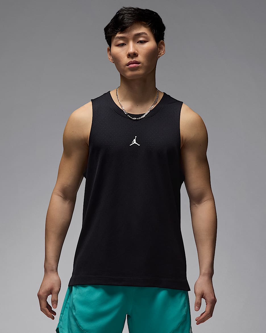 Jersey de malla Dri-FIT para hombre Jordan Sport - Negro/Blanco