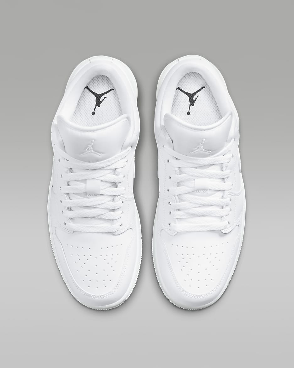 Air Jordan 1 Low Women's Shoes - White/White/White