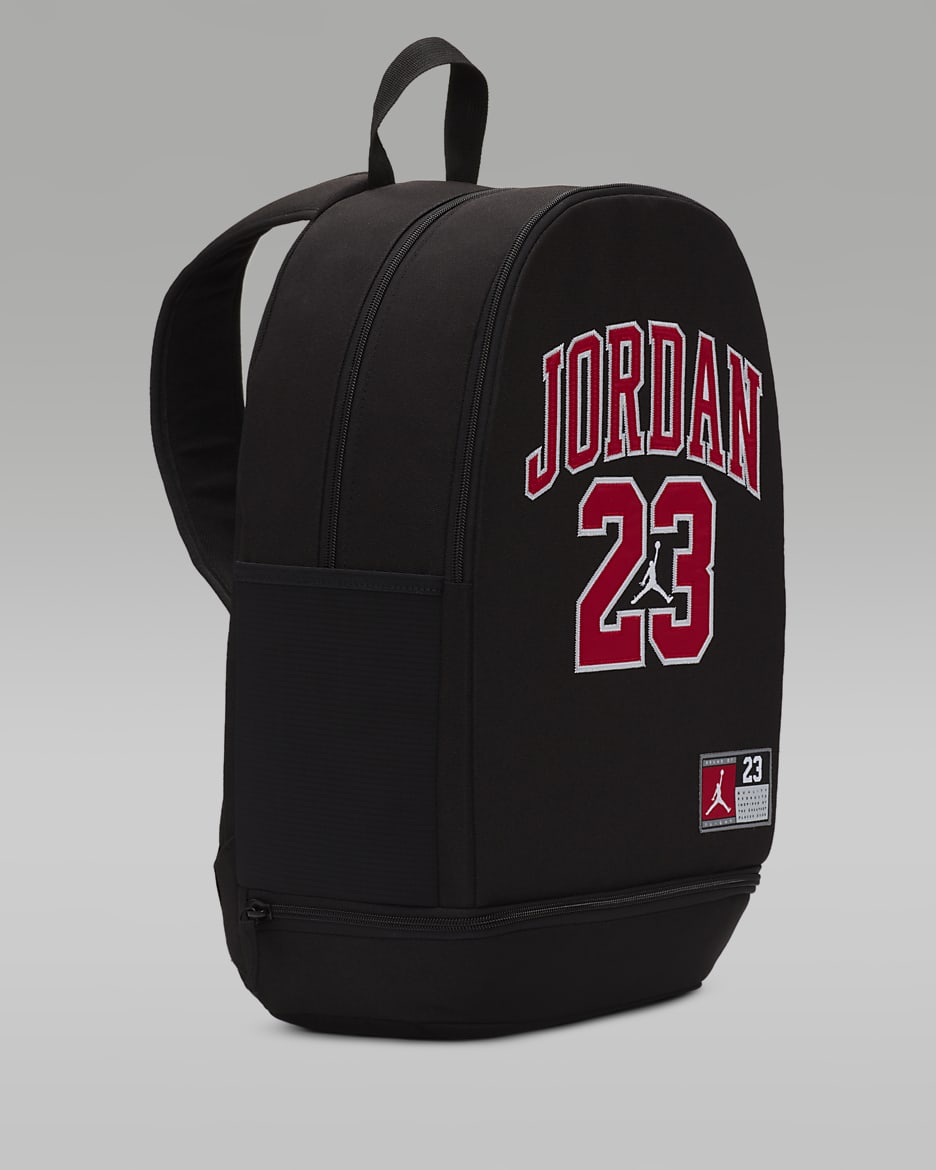 Mochila para niños grandes Jordan Jersey (27 L) - Negro