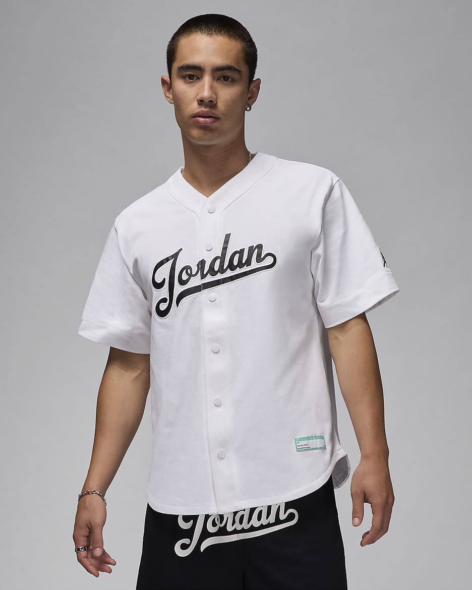 Jordan Flight MVP Men's Baseball Top - White/Black