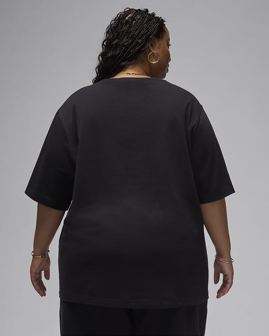 T-shirt oversize Jordan Essentials pour femme (grande taille) - Noir