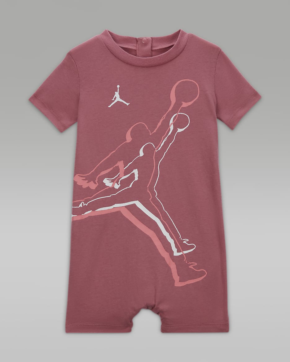 Jordan Air Jumpman Romper Baby Romper - Desert Berry