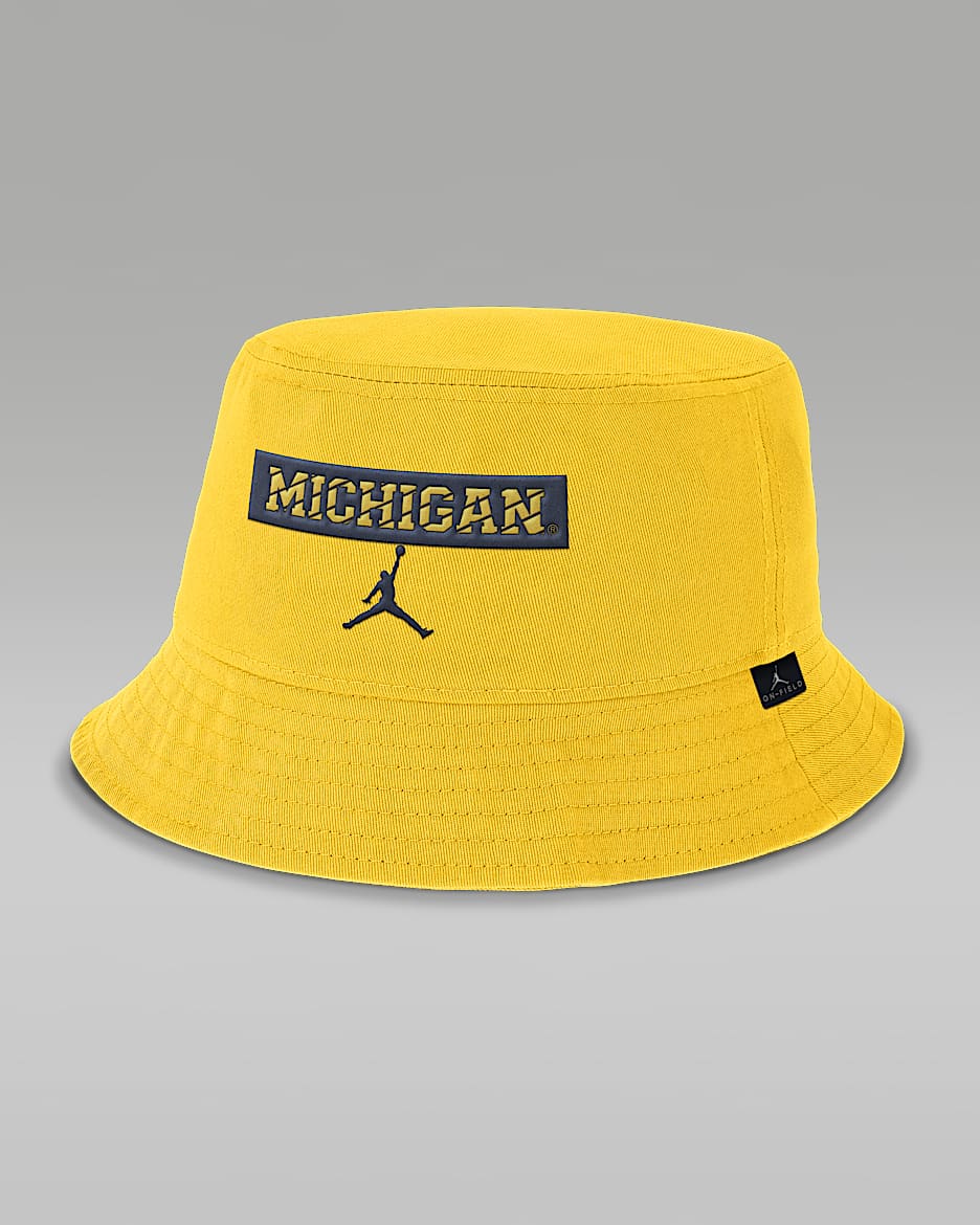 Michigan Apex Men's Jordan Brand College Bucket Hat - Maize