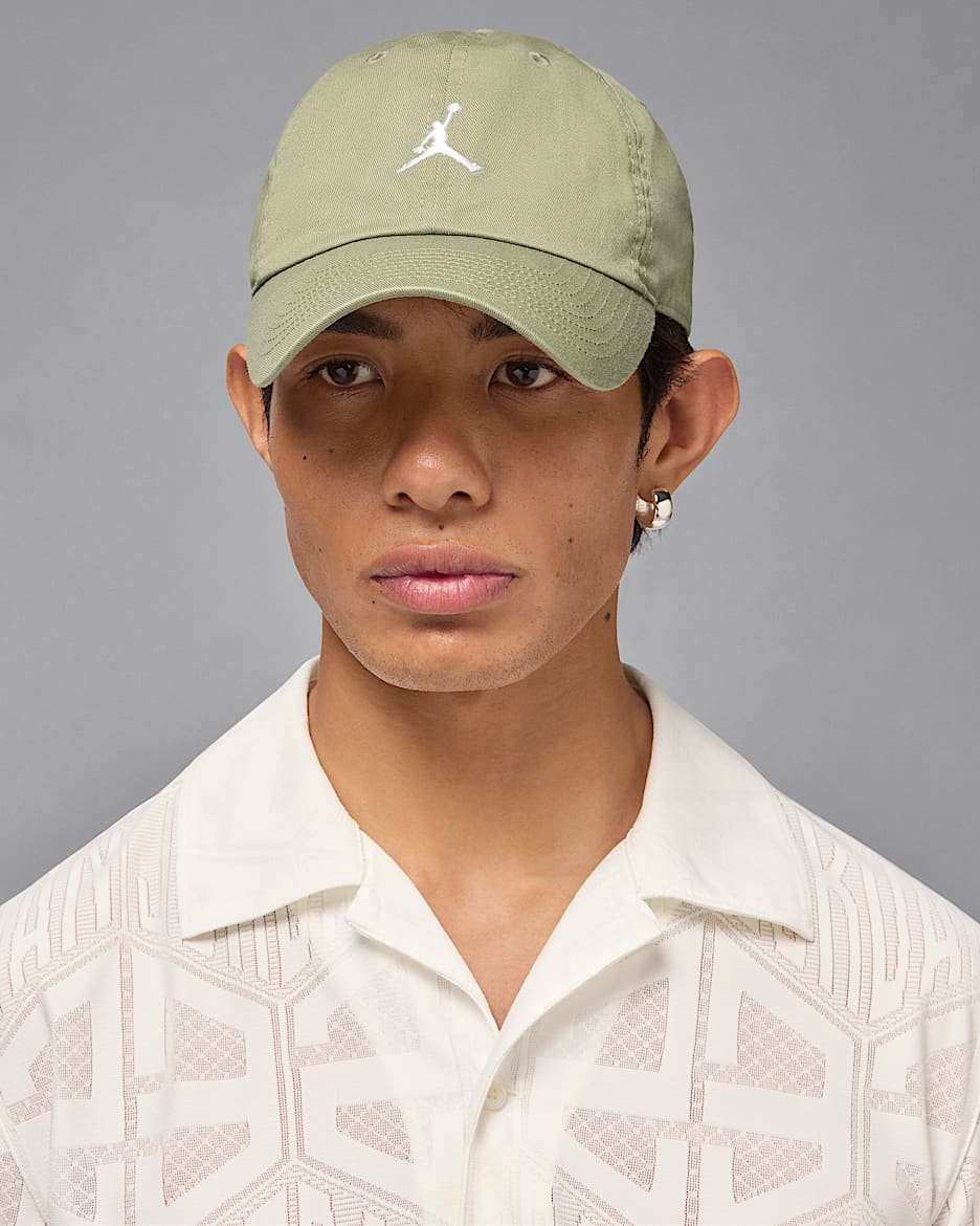 Jordan Club Unstructured Curved-Bill Hat - Medium Khaki/White