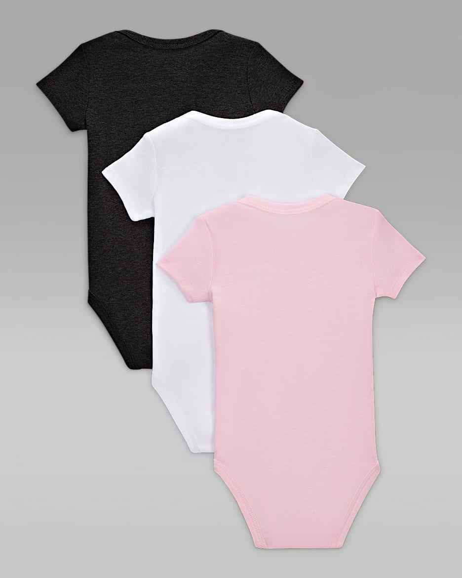 Jordan Everyday Essentials Baby Bodysuits (3-Pack)