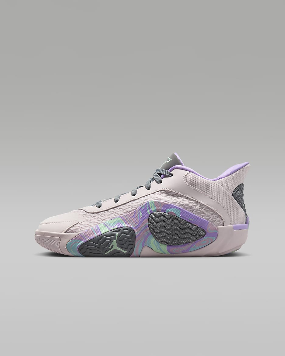 Tatum 2 Older Kids' Basketball Shoes - Light Soft Pink/Smoke/Lilac/Mint Foam