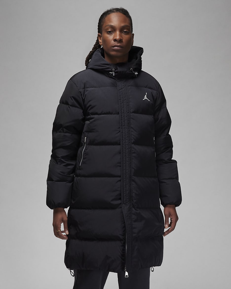 Jordan Essentials Men's Down Parka - Black/Sail