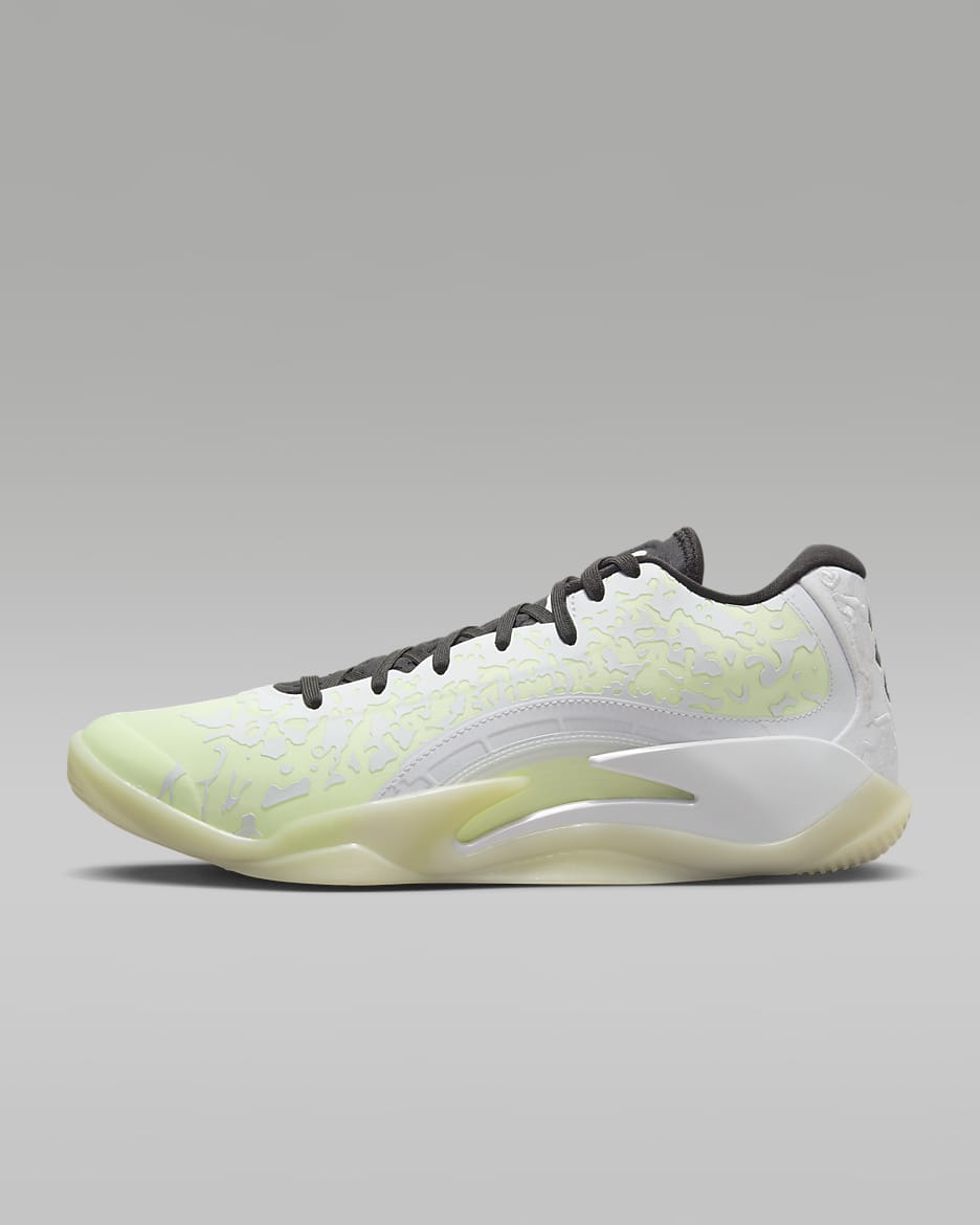 Zion 3 PF Basketball Shoes - White/Black/Barely Volt/White