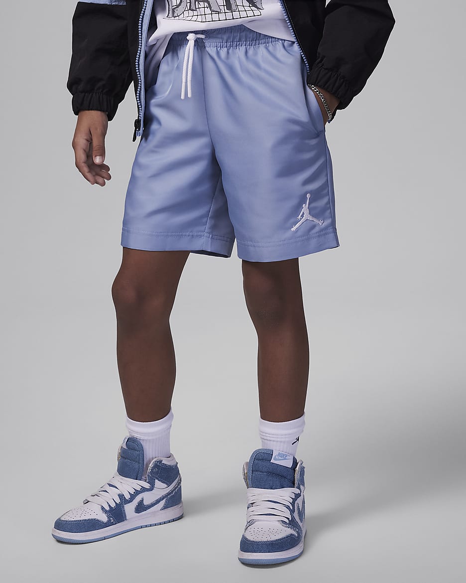 Jordan Jumpman Little Kids' Woven Play Shorts - Blue Grey