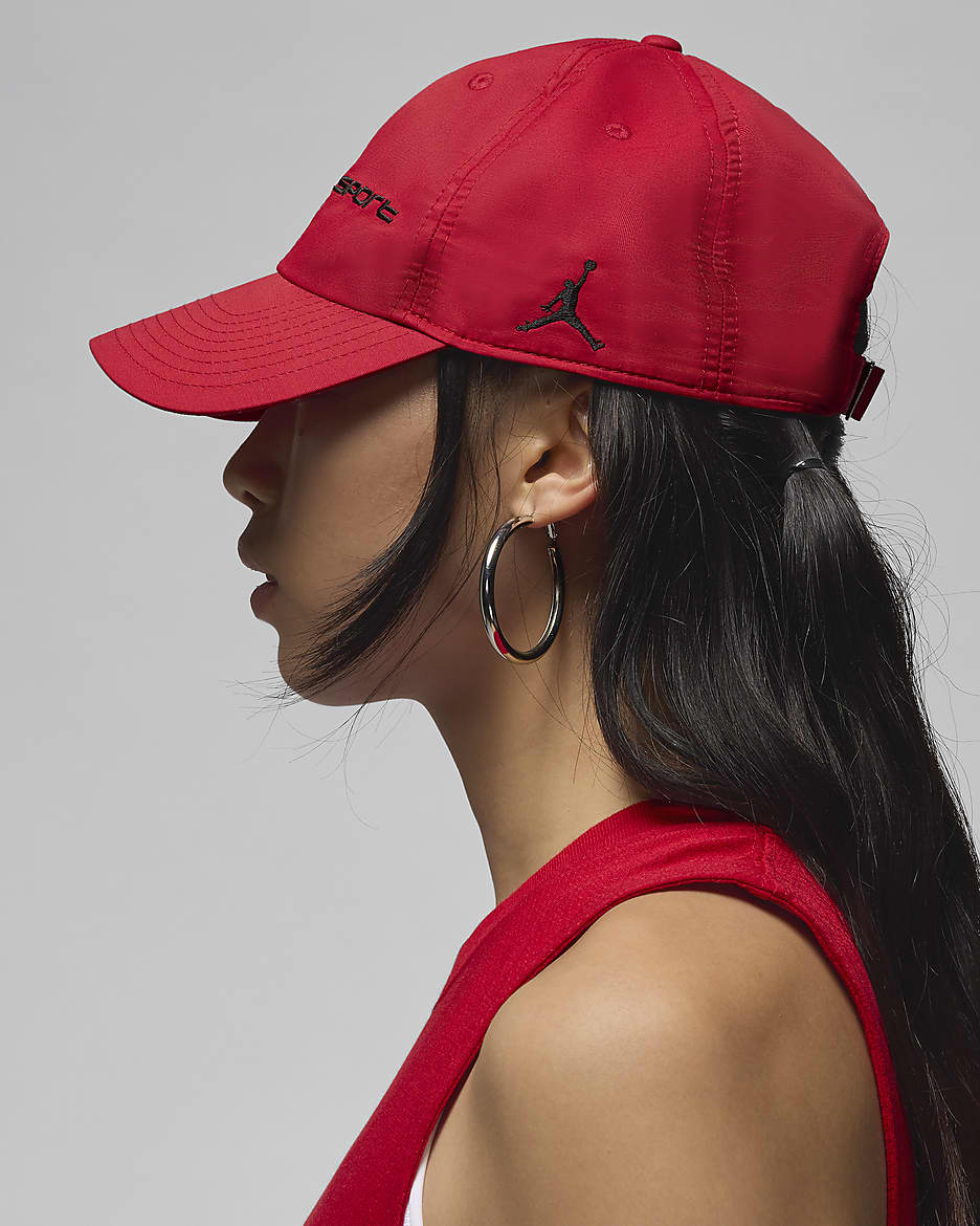 Jordan Club Unstructured Hat - Gym Red/Black