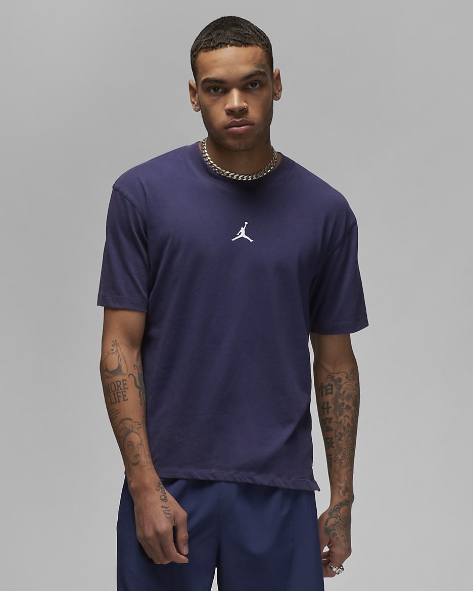 Jordan Dri-FIT Sport Men's T-Shirt - Midnight Navy/White