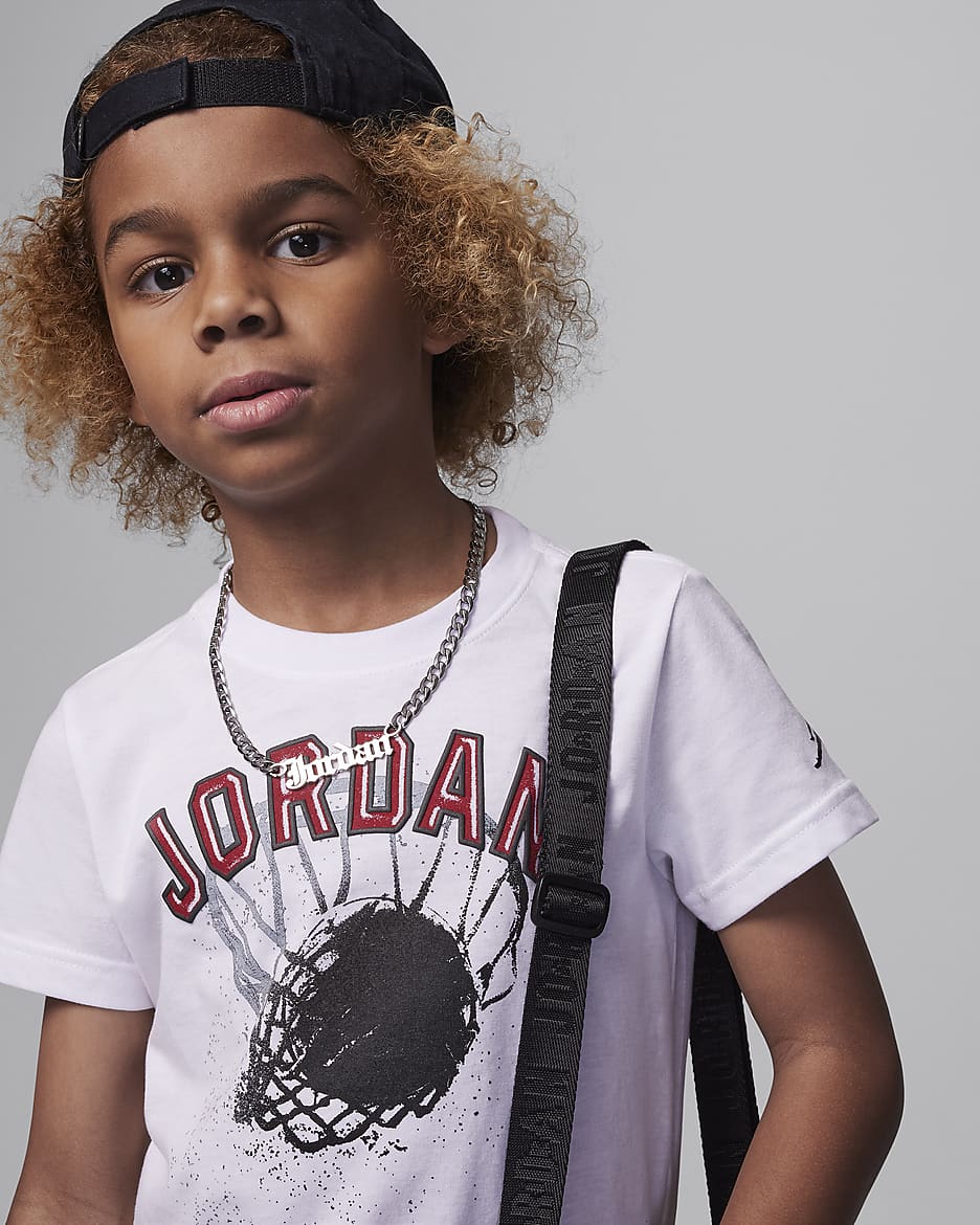 Ensemble deux pièces avec short Jordan Hoop Styles pour enfant - Off Noir