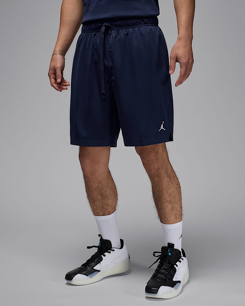 Jordan Sport Men's Dri-FIT Mesh Shorts - Midnight Navy/White