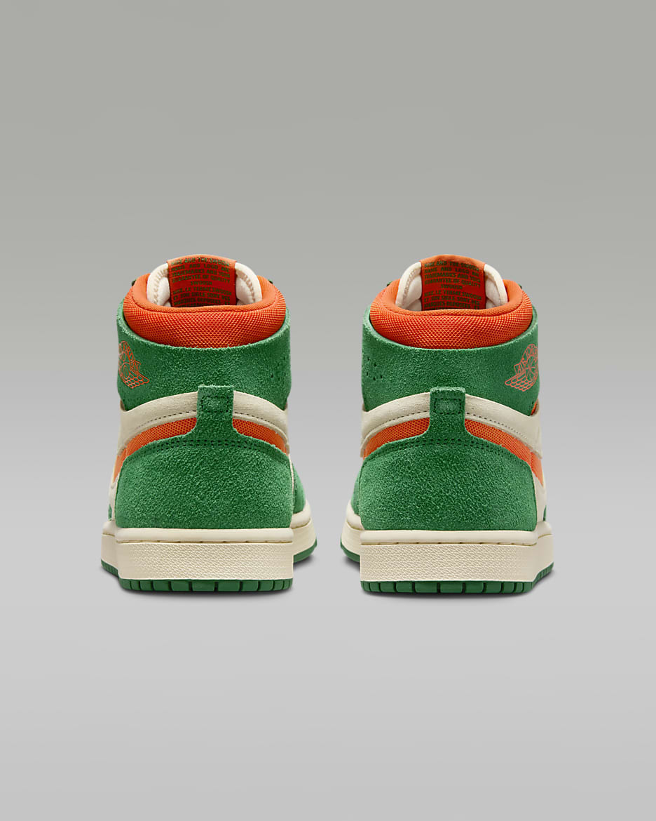 Air Jordan 1 Zoom CMFT 2 Women's Shoes - Pine Green/Muslin/Black/Orange Blaze