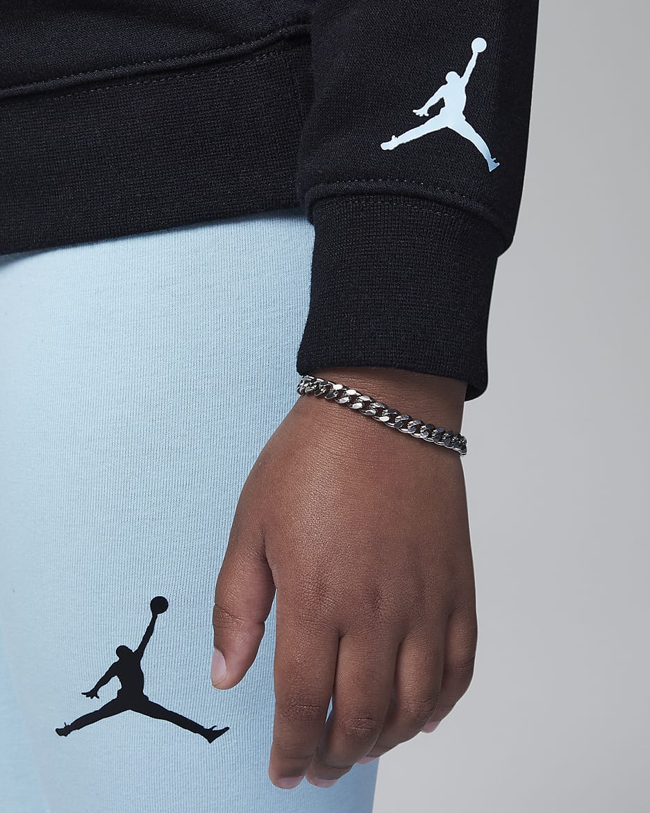 Conjunto de 2 peças Jordan W J Brooklyn Fleece Leggings Set para criança - Glacier Ice