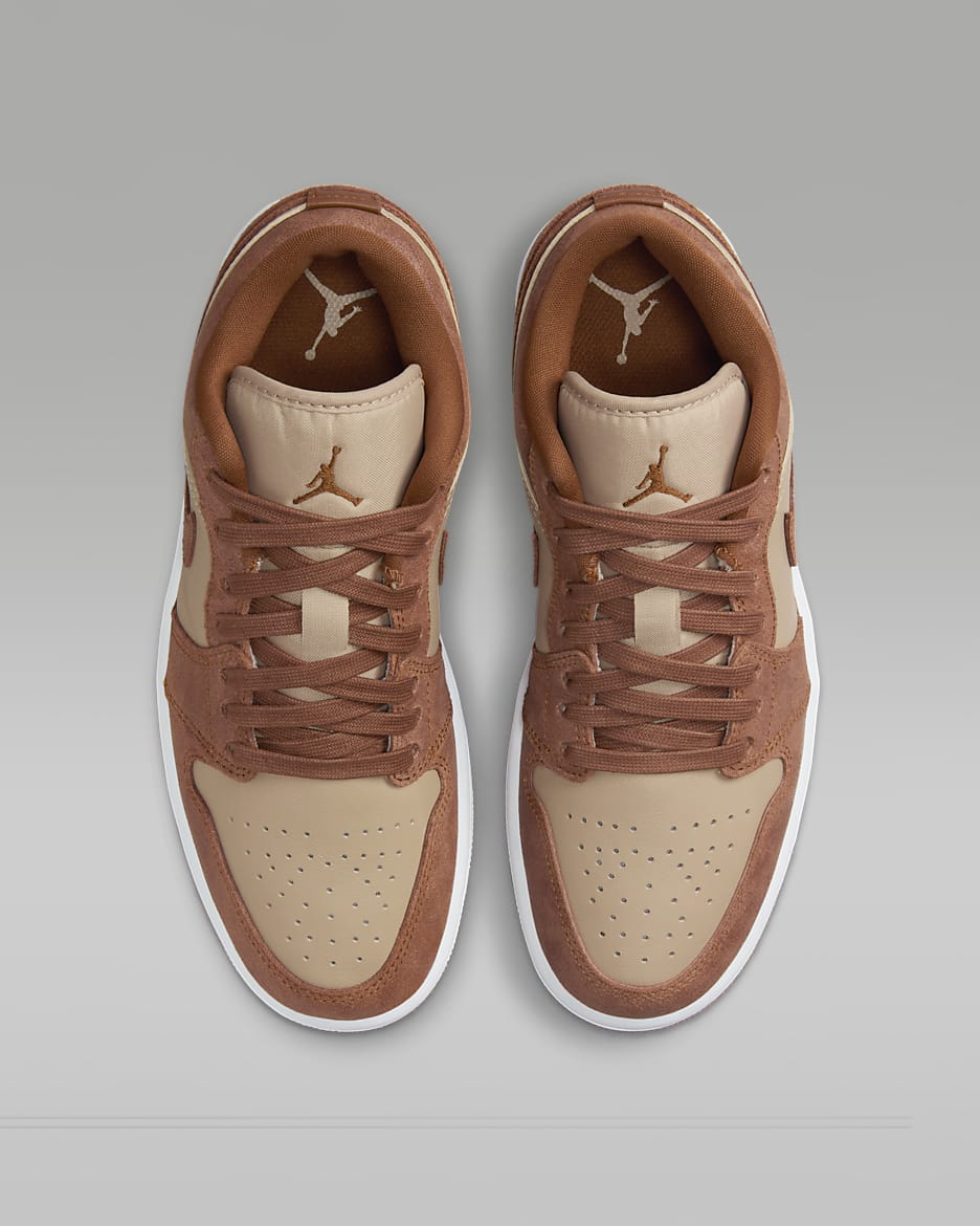 Air Jordan 1 Low SE Women's Shoes - Legend Medium Brown/Sail/Legend Coffee